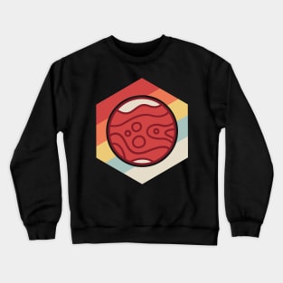 Retro Vintage Planet Mars Crewneck Sweatshirt